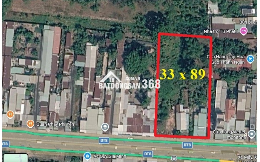 [XN45 - TÂM ĐIỂM GIAO THƯƠNG] MẶT TIỀN TỈNH LỘ 8 CỦ CHI – 2.937m2 (33m x 89m)